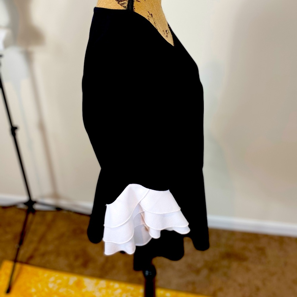 Peplum top with long sleeve